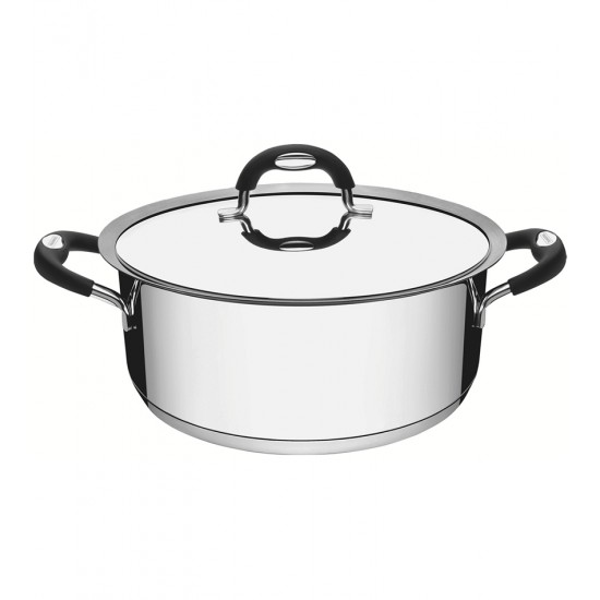 Caçarola 16cm 1,4 Litros Duo Silicone Aço Inox Tramontina Com Alças